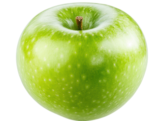 Isolated Green Apple Close-up
