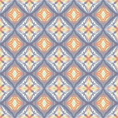 Ikat flower abstract style pattern, ikat grey vintage style wallpaper
