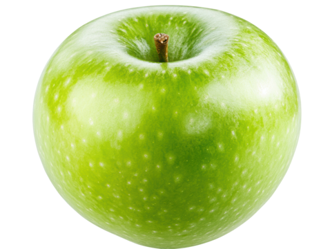 Isolated Green Apple Close-up
