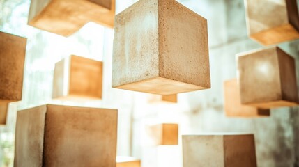 Modern Geometric Textures Displaying Soft Light Effects