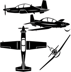 First phase traning aircraft vector sert 