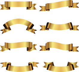 Beautiful Ribbons Banner, Tags and Bows Collection Set Vector Design EPS Template.