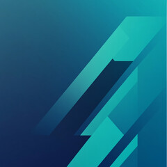 Abstract teal geometric shapes with gradient background for modern design. Business background