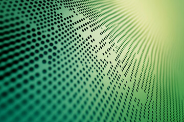 Obraz premium Abstract dotted pattern in green tones with a flowing design. Business background