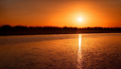 Soft Reflections Riverbank Background
