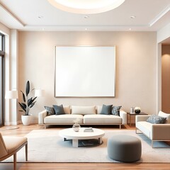 modern living room with furniture