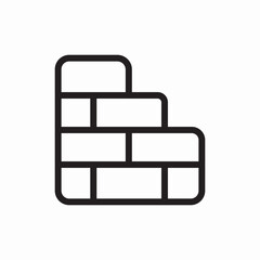 Building blocks construction icon vector sign