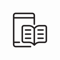 e-book icon vector sign