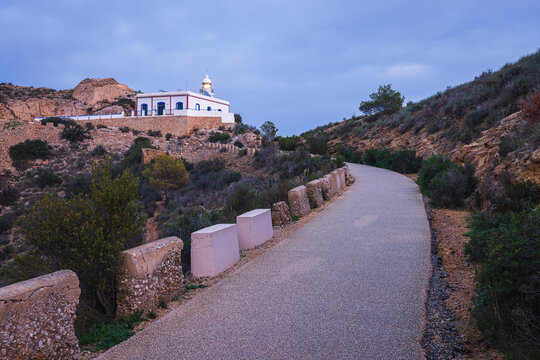 View to Sierra Helada, natural area in Spain