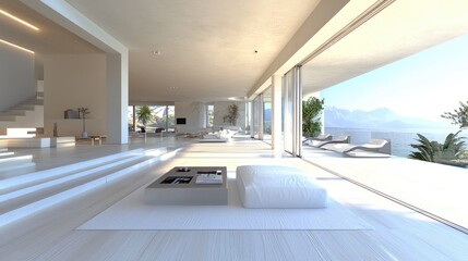 Modern Minimalist Villa with Stunning Sea View