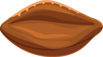 American football ball laying flat, pointing right, ready for the big game