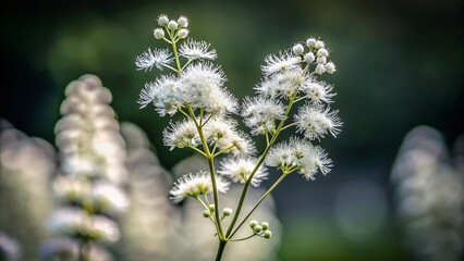 Black Cohosh (Actaea racemosa) Minimalist Botanical Photography - Eastern North America Native Plant