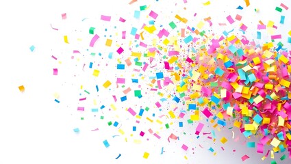 confetti on white