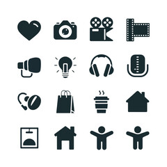 set of icons