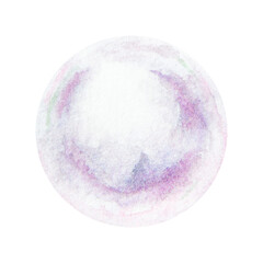 Delicate watercolor pearl with soft iridescent reflections in pastel tones. Perfect for jewelry designs, wedding invitations, or elegant, feminine compositions. Hand-drawn and isolated