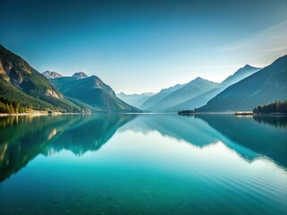 Minimalist Austrian Lake Achensee: Serenity in the Tyrolean Alps
