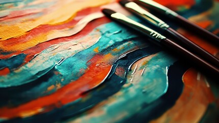 Fototapeta premium Dynamic Vintage Patterns with Bright Light and Texture