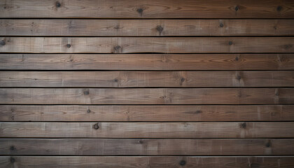Obraz premium Close-up of a weathered wood plank wall background.