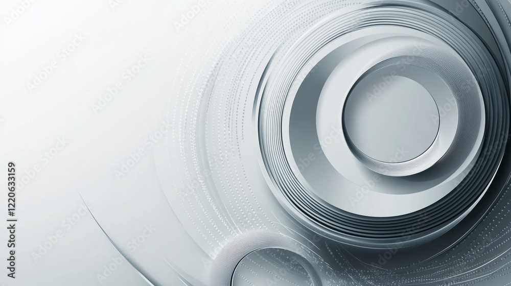 Leinwandbilder abstract circular pattern with layered textures and dotted details in a modern design