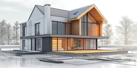 A stunning modern home that emphasizes renewable solutions eco-friendly