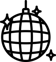 Disco Ball Line Icon