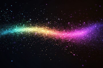 Fototapeta premium Crystal shimmers with a rainbow effect