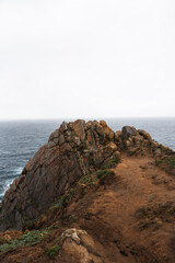 Acantilados en la costa de Cabo estaca de bares, Galicia