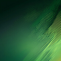 Abstract green halftone pattern with diagonal gradient stripes. Business background