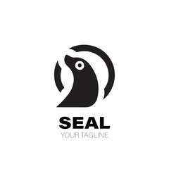 Seal Logo. Seal Logo Design. Seal Logo Brand. Seal Logo Vector Design Isolated on White Background