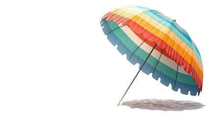 Obraz premium Colorful Sun Umbrella, Transparent Background, Cut Out