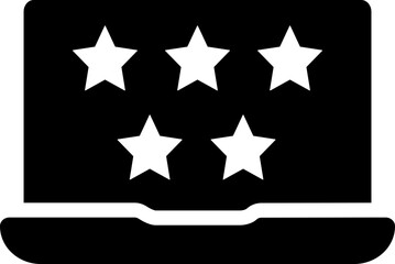 Laptop Review Glyph Icon