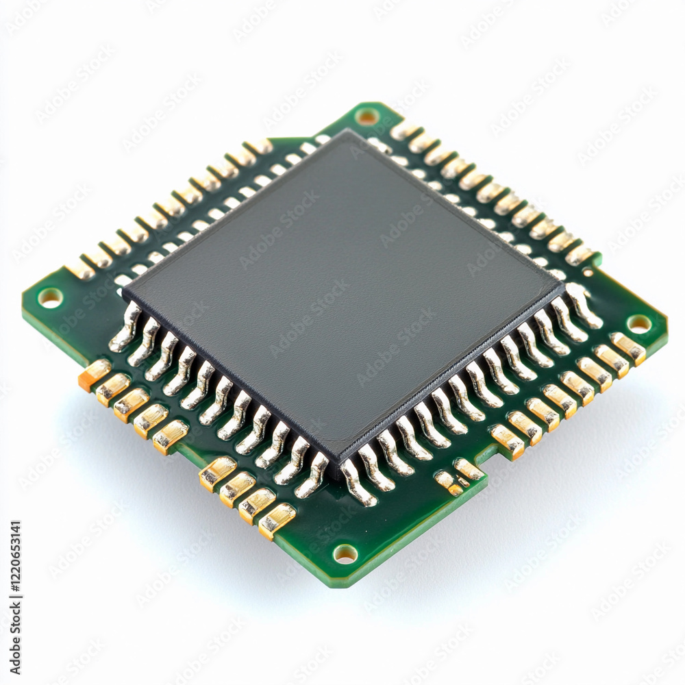 Poster microchip on circuit board for electronic devices