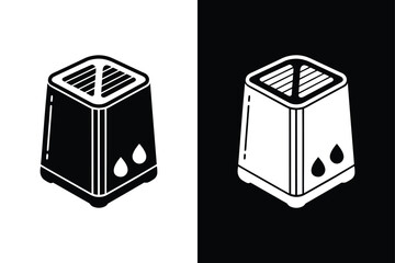 Dehumidifier icon vector on White Background ,Vector Art Illustration on white background.