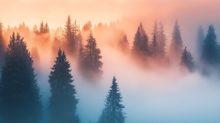 sunrise in the mountains