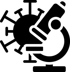 Virus Research Glyph Icon