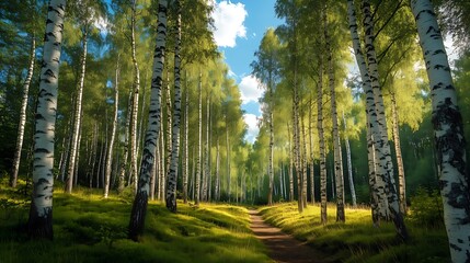 sun rays through the trees