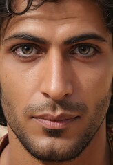 Obraz premium portrait of a man, close-up on face of a guy