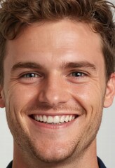 Fototapeta premium portrait of a man, close-up on face of a guy