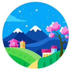 house in the mountains