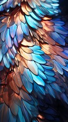 Fototapeta premium Color butterfly fairy wings texture poster background