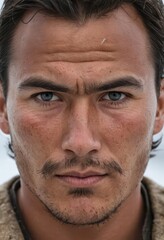 Obraz premium close up portrait of a man from greenland