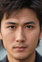 Obraz premium portrait of a smiling japanese man, asian face