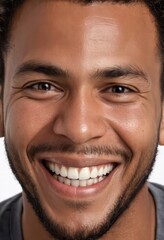 Fototapeta premium portrait of a latino man, close-up on face of man