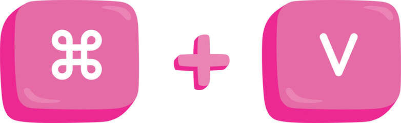 Obraz premium command + V