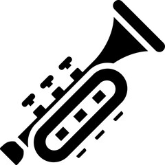 Trumpet Glyph Icon