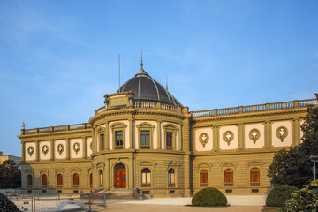 Sunset view of city of Geneva, Switzerland