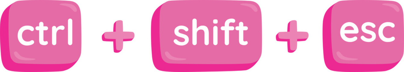 Obraz premium CTRL+SHIFT+ESC