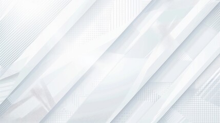 Obraz premium Abstract White Geometric Background