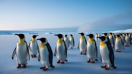 penguin colony on the beach