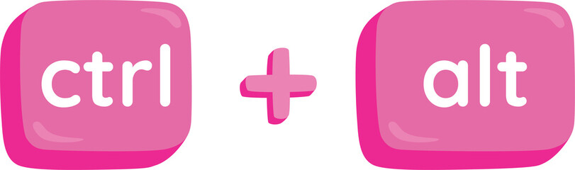 Obraz premium CTRL + alt